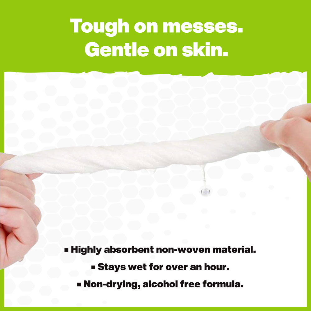 Crocodile Cloth is Tough on Messes and Gentle on Skin.
