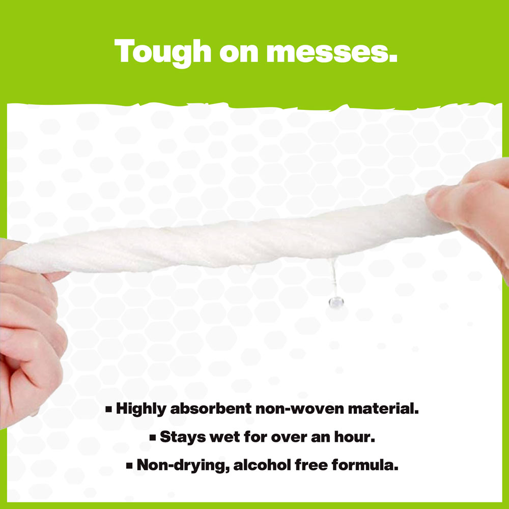 Crocodile Cloth Fierce Disinfectant is Tough on Messes.
